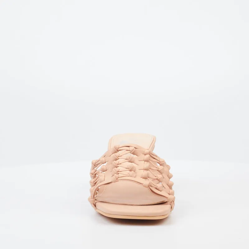 Butterfly Stripped Sandal- Nude