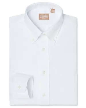 Button Down Royal Oxford White - Tailored