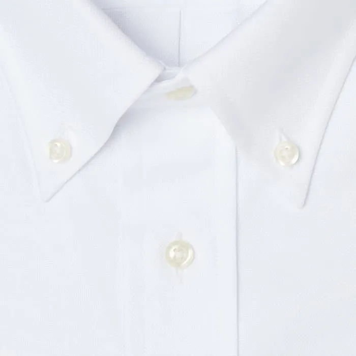 Button Down Royal Oxford White - Tailored