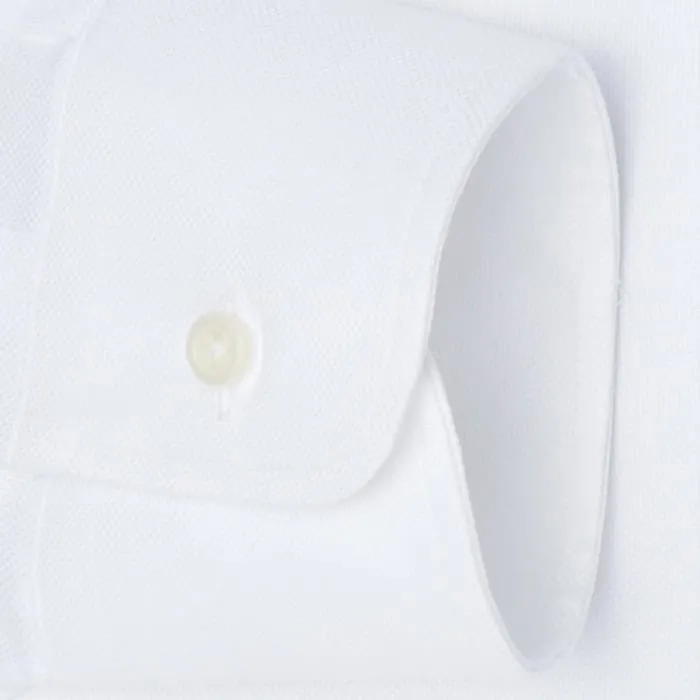 Button Down Royal Oxford White - Tailored