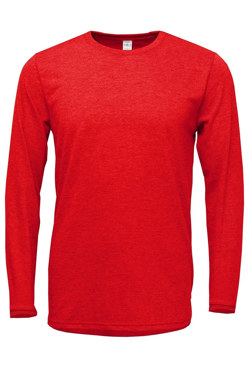 Cakes And Bows Christmas Adult Soft-Tek Blend Long Sleeve Tee