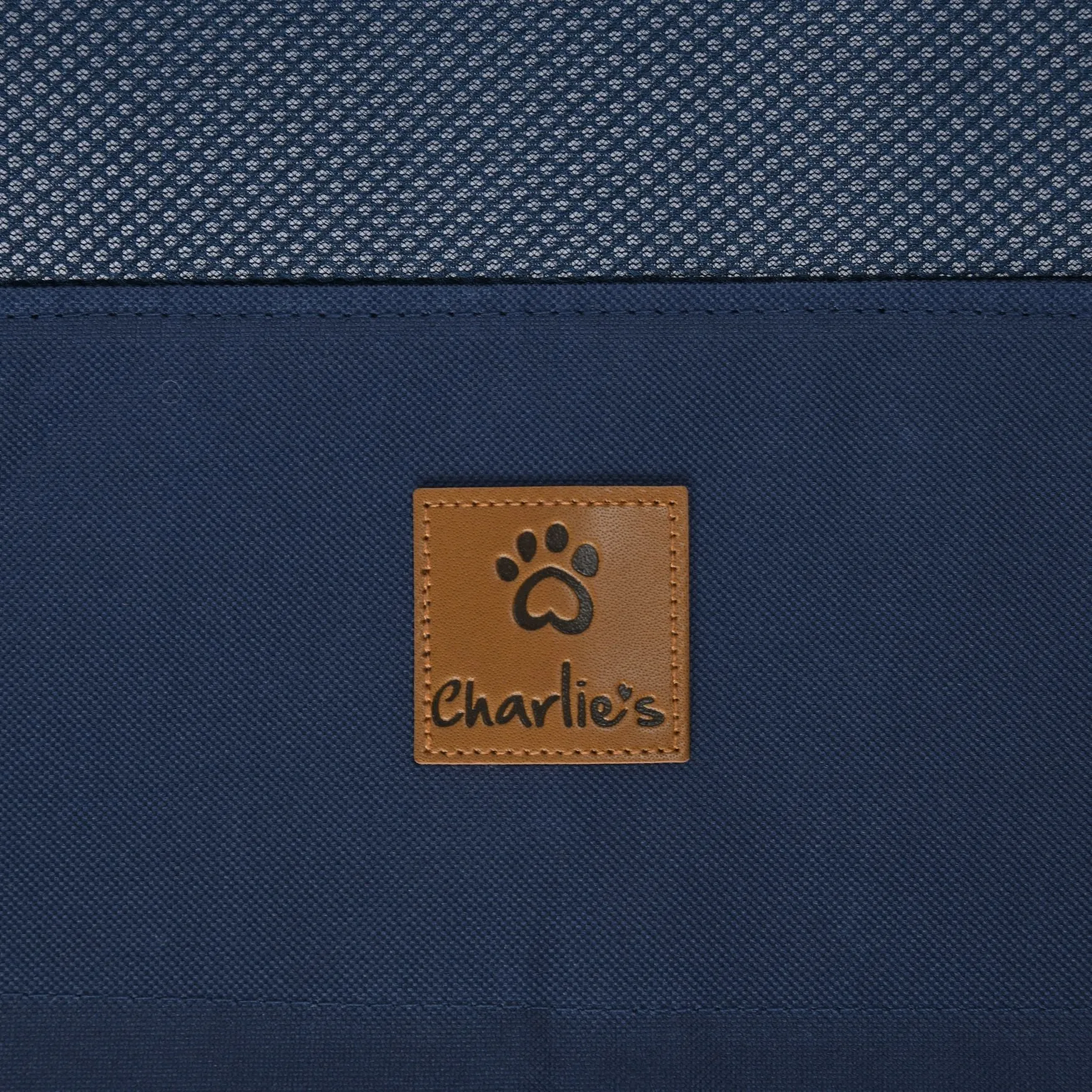 Charlie's Elevated Trampoline Bolster Sofa Dog Bed Blue Medium