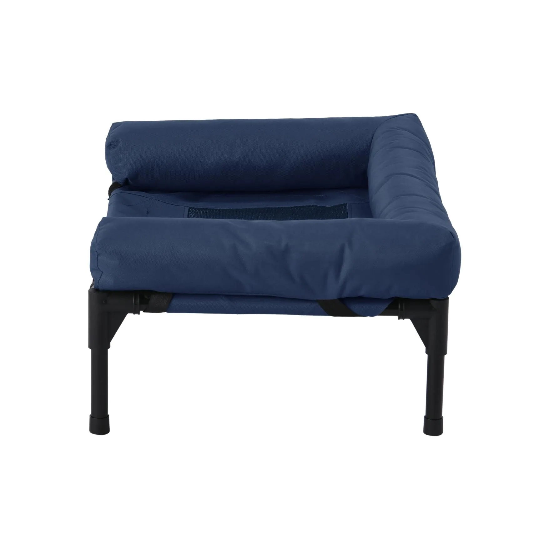 Charlie's Elevated Trampoline Bolster Sofa Dog Bed Blue Medium