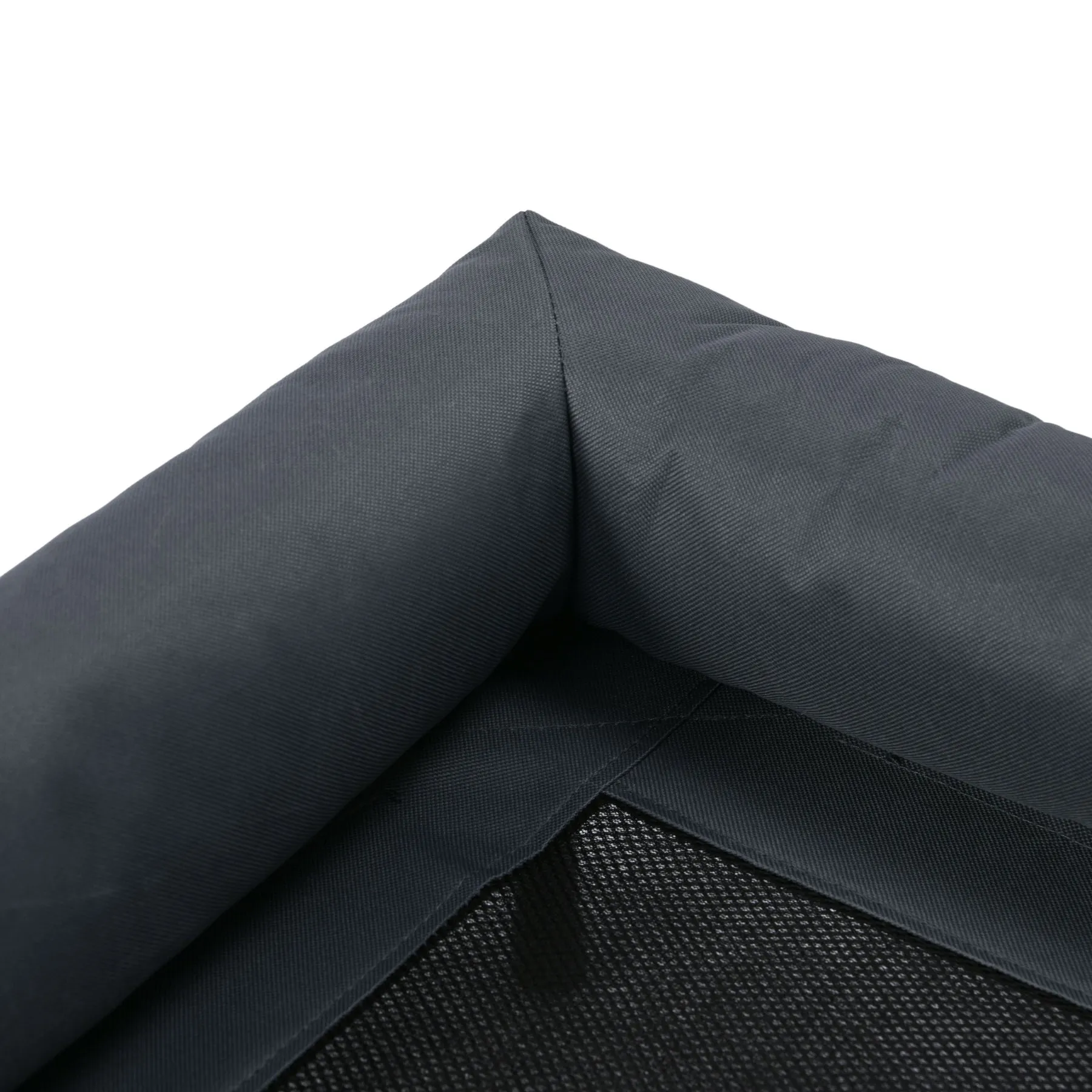 Charlie's Elevated Trampoline Bolster Sofa Dog Bed Grey Large