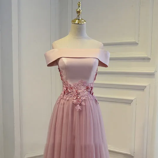 Cheap Pink Long Party Evening Dresses new Lace Up Women Formal Prom Gown OK140