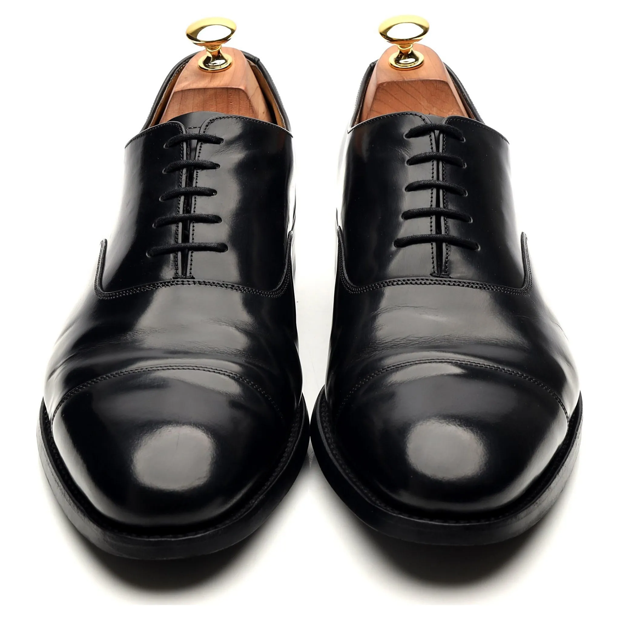 'Cheltenham' Black Leather Oxford UK 9.5 G