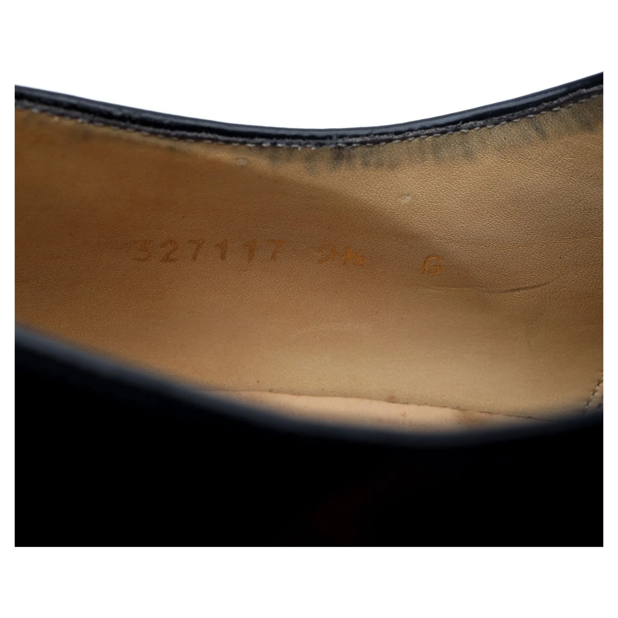 'Cheltenham' Black Leather Oxford UK 9.5 G