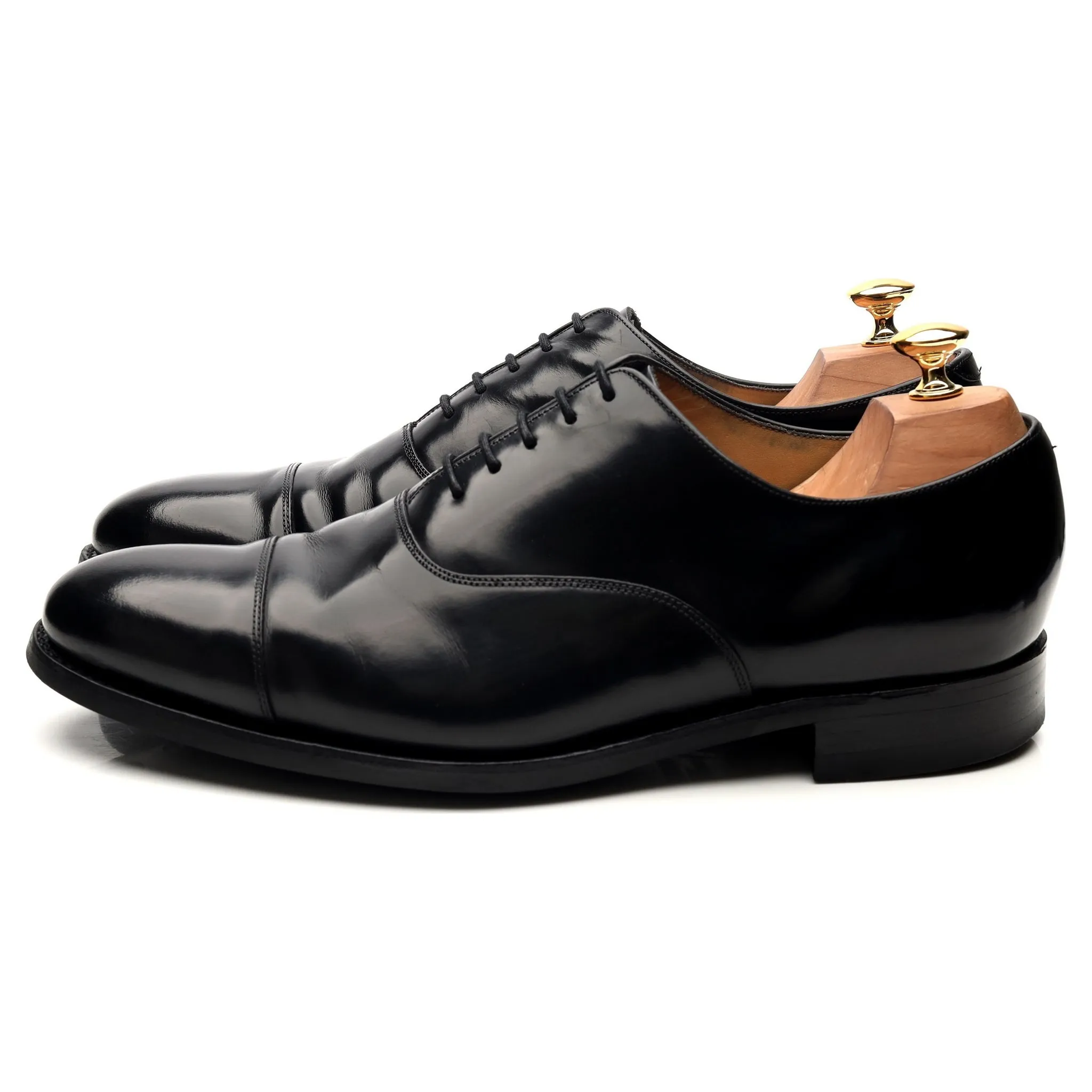 'Cheltenham' Black Leather Oxford UK 9.5 G