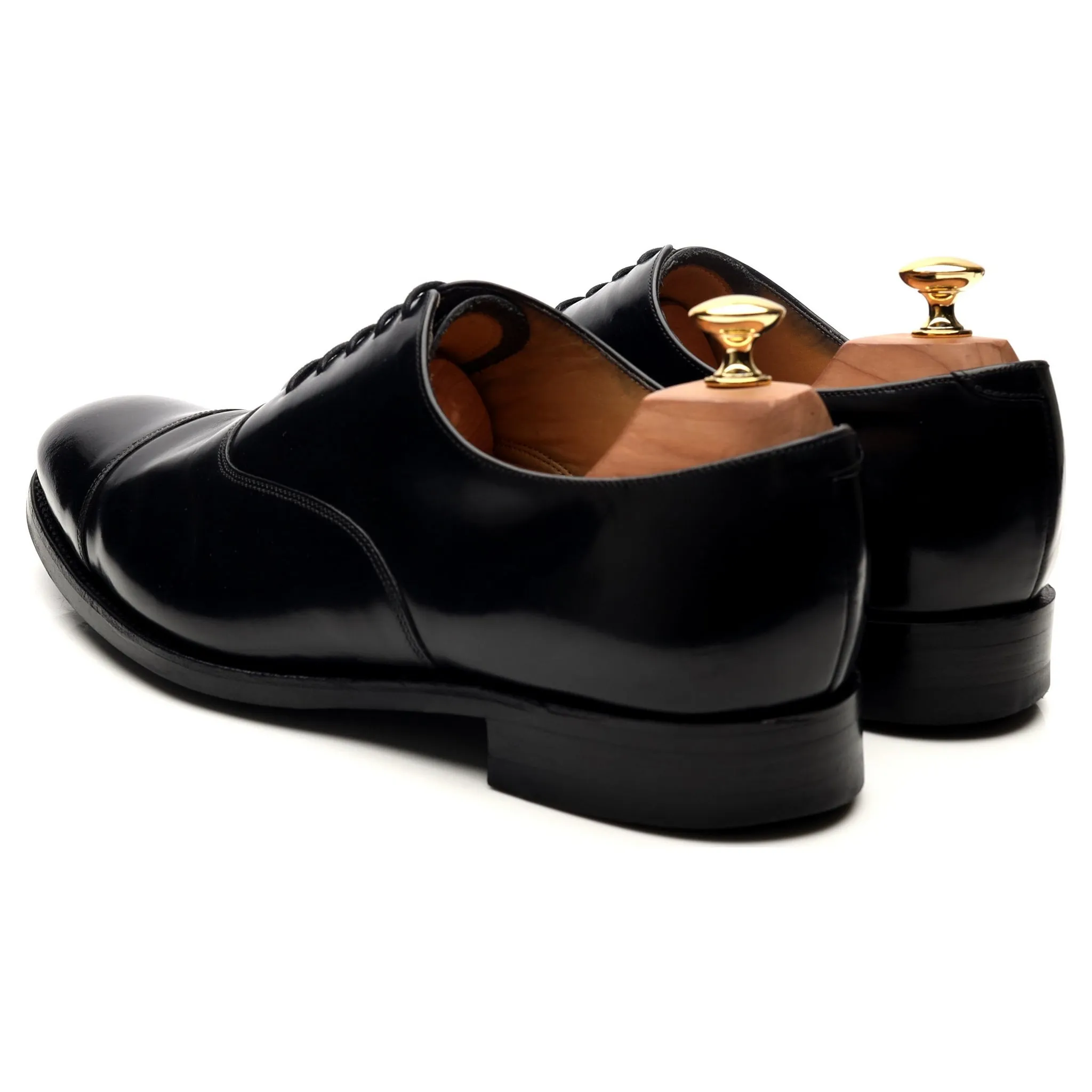 'Cheltenham' Black Leather Oxford UK 9.5 G