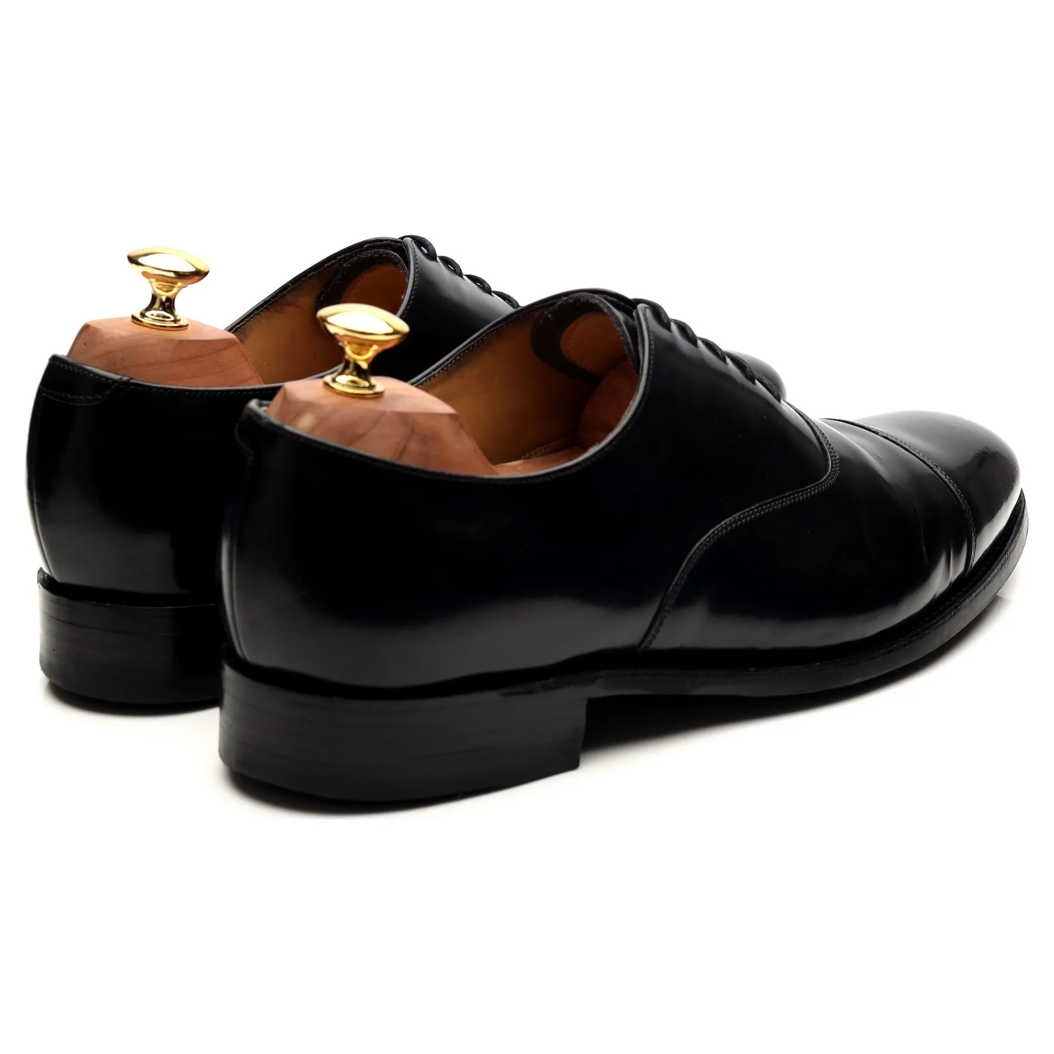'Cheltenham' Black Leather Oxford UK 9.5 G