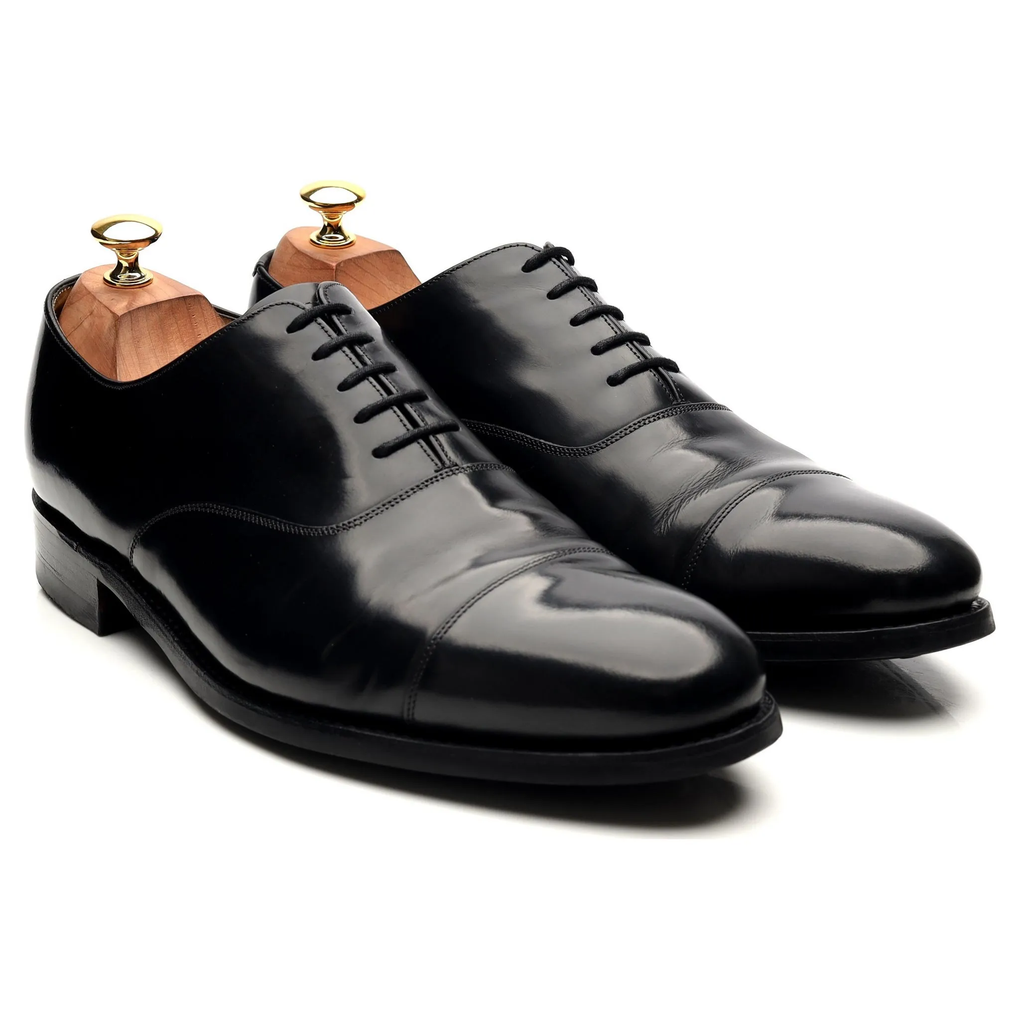 'Cheltenham' Black Leather Oxford UK 9.5 G