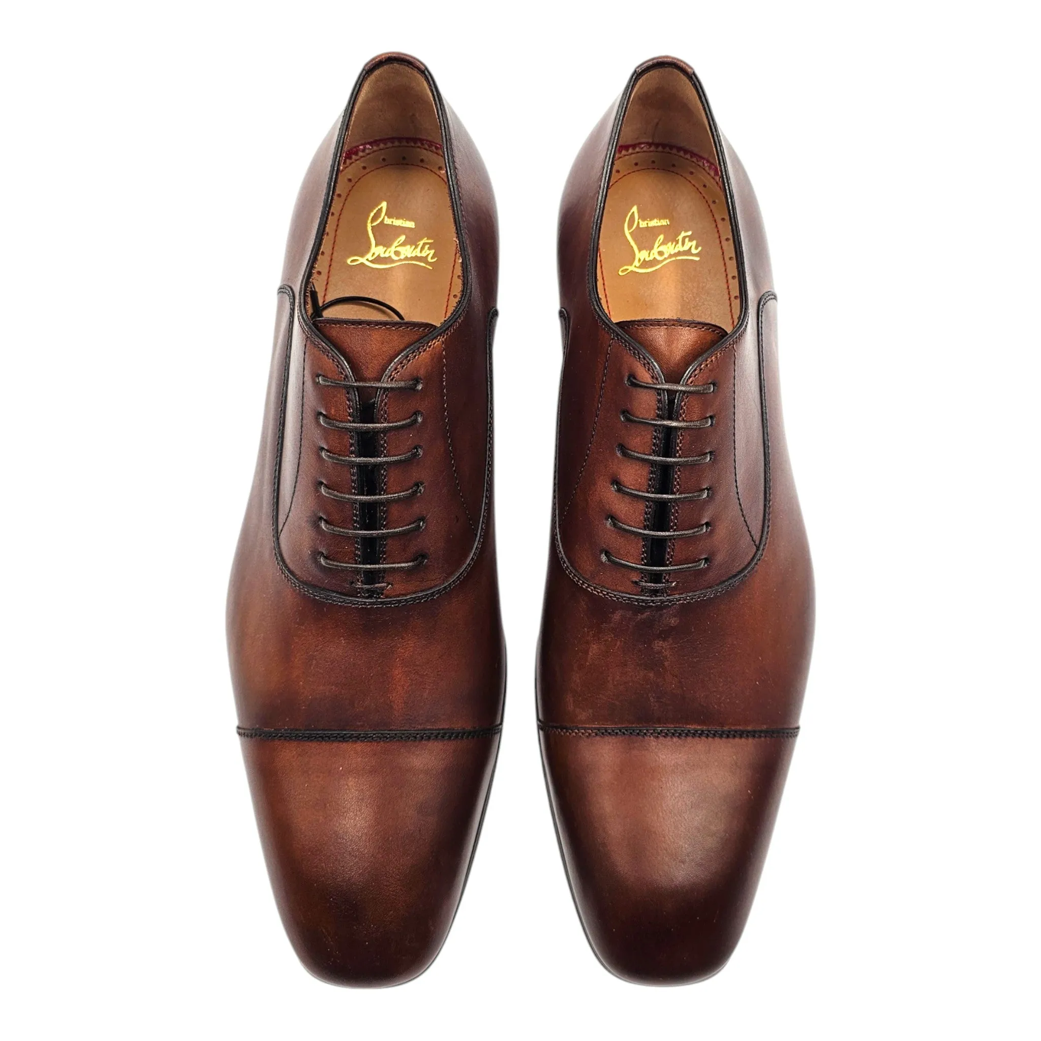 Christian Louboutin Greggo Oxford Shoes - Leather - Brown 42.5