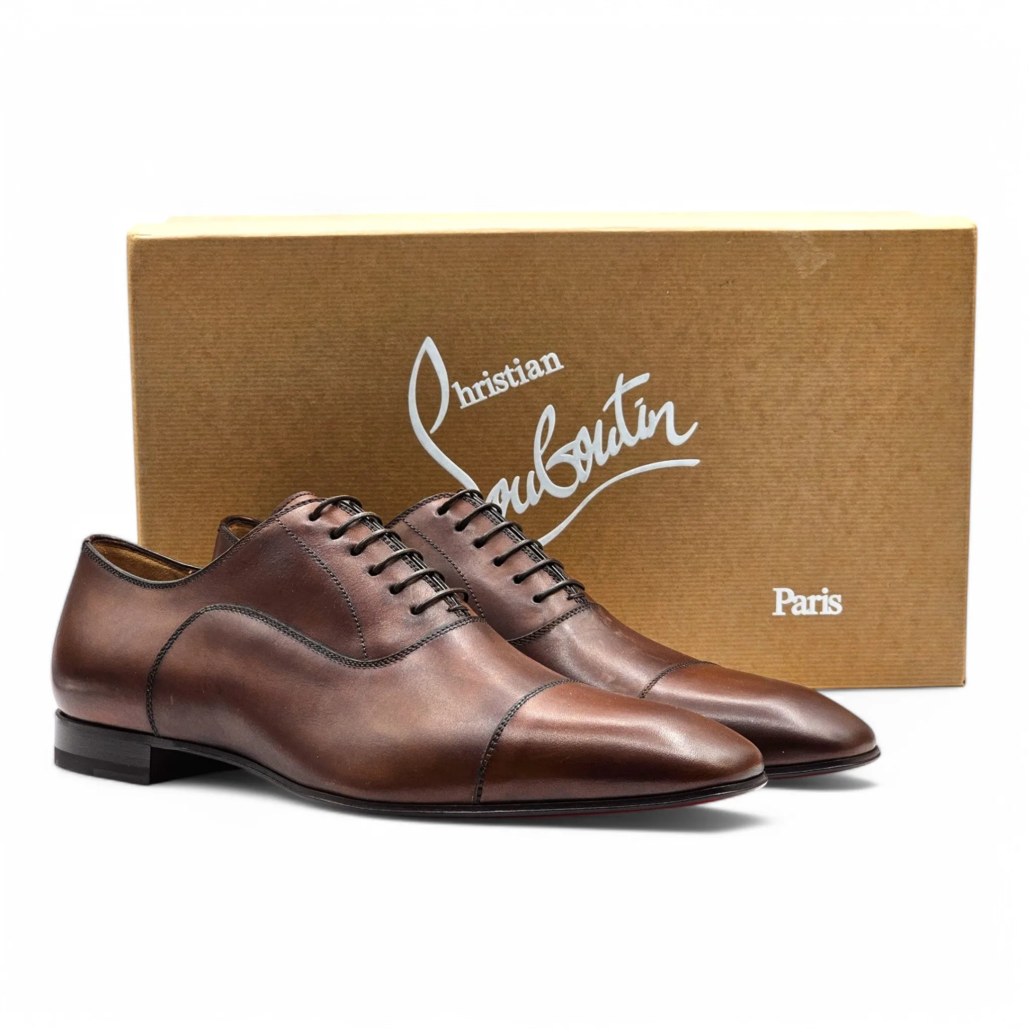 Christian Louboutin Greggo Oxford Shoes - Leather - Brown 42.5