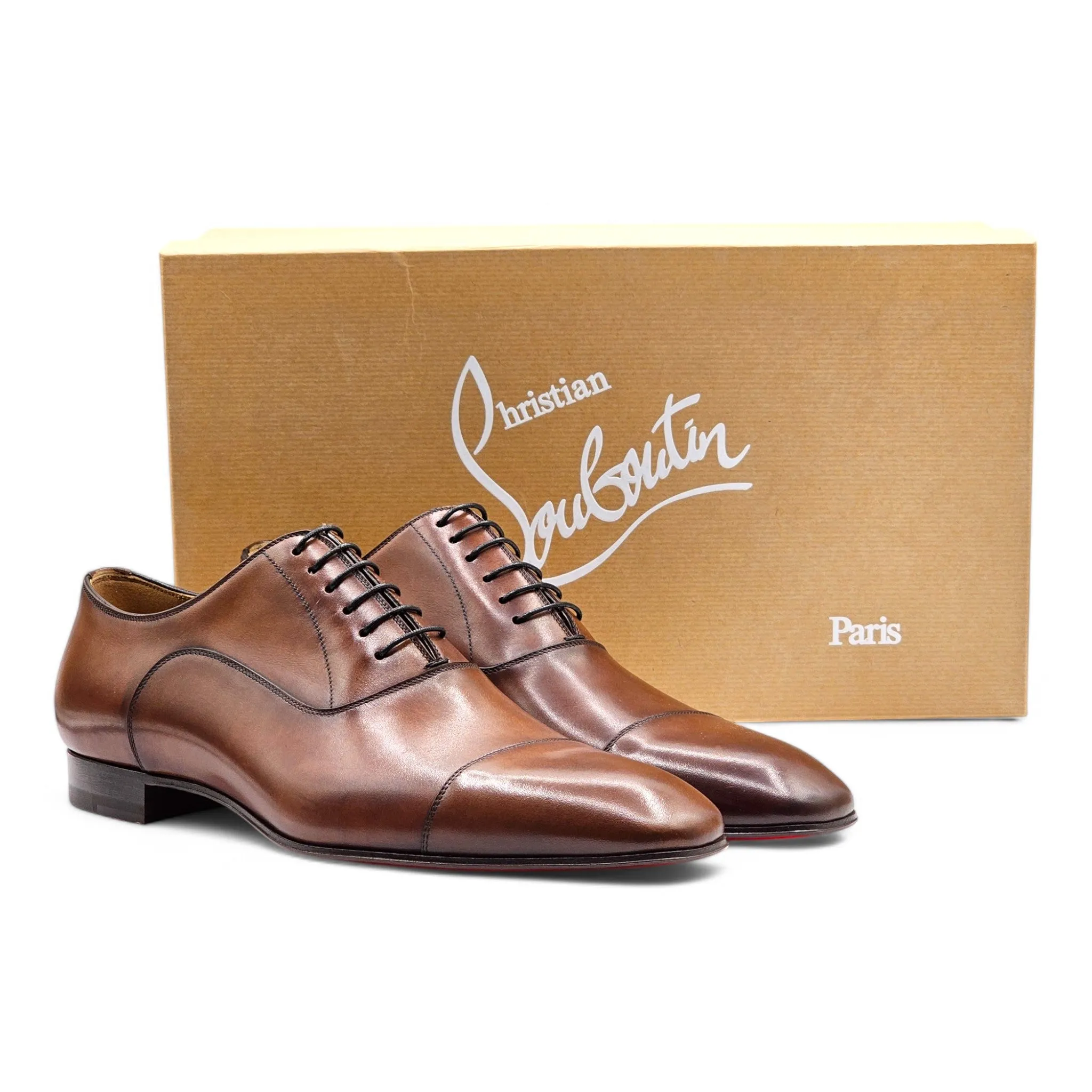 Christian Louboutin Greggo Oxford Shoes - Leather - Brown 42