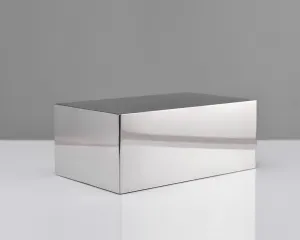 Chrome Shoe Display Riser - Metal Shoe Display for Retail Store - Silver Shoe Display Shelf