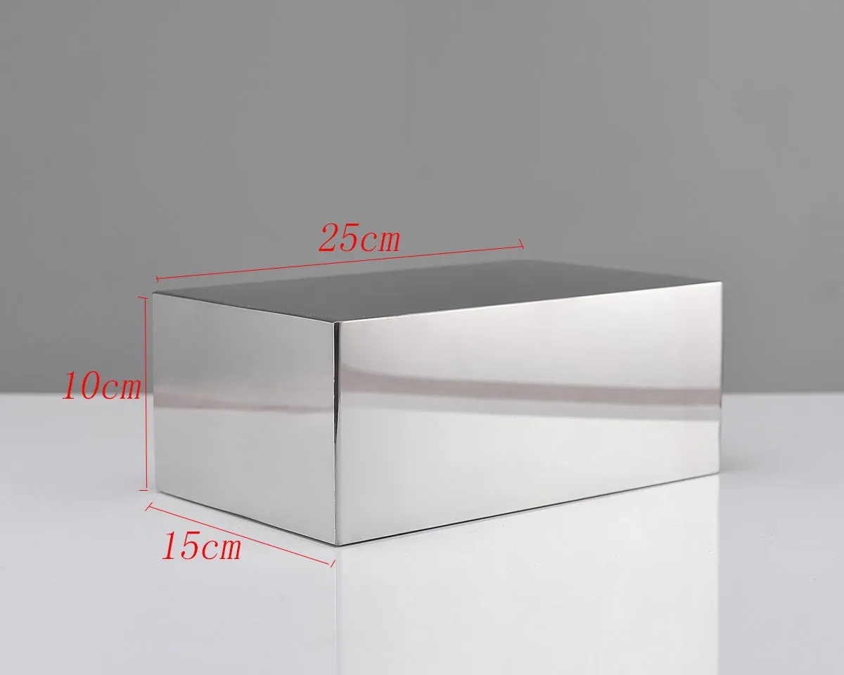 Chrome Shoe Display Riser - Metal Shoe Display for Retail Store - Silver Shoe Display Shelf