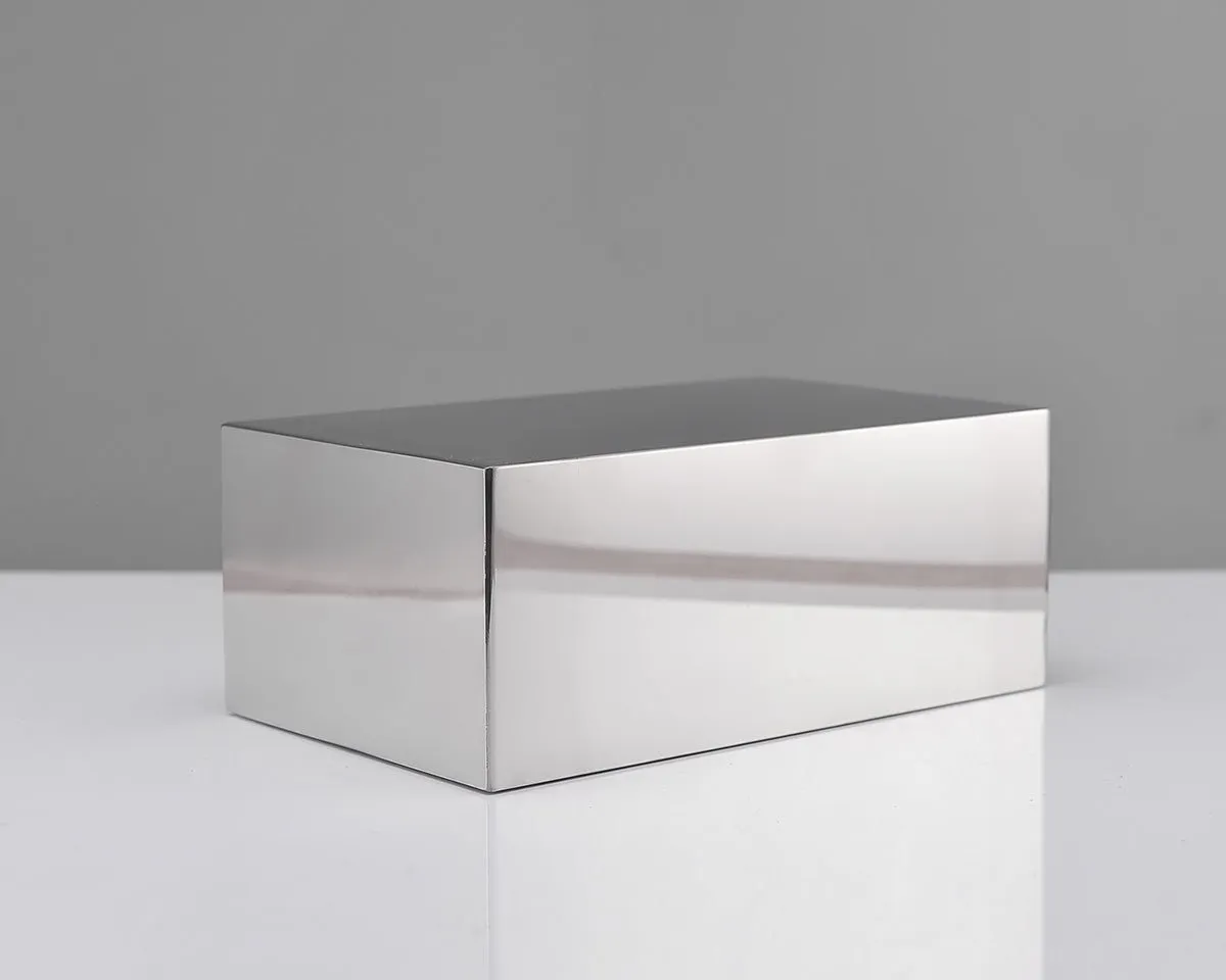 Chrome Shoe Display Riser - Metal Shoe Display for Retail Store - Silver Shoe Display Shelf