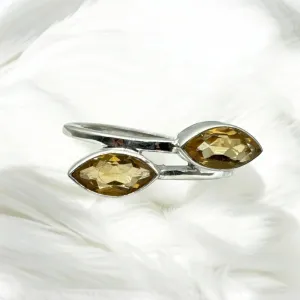 Citrine Solid 925 Sterling Silver Ring 7