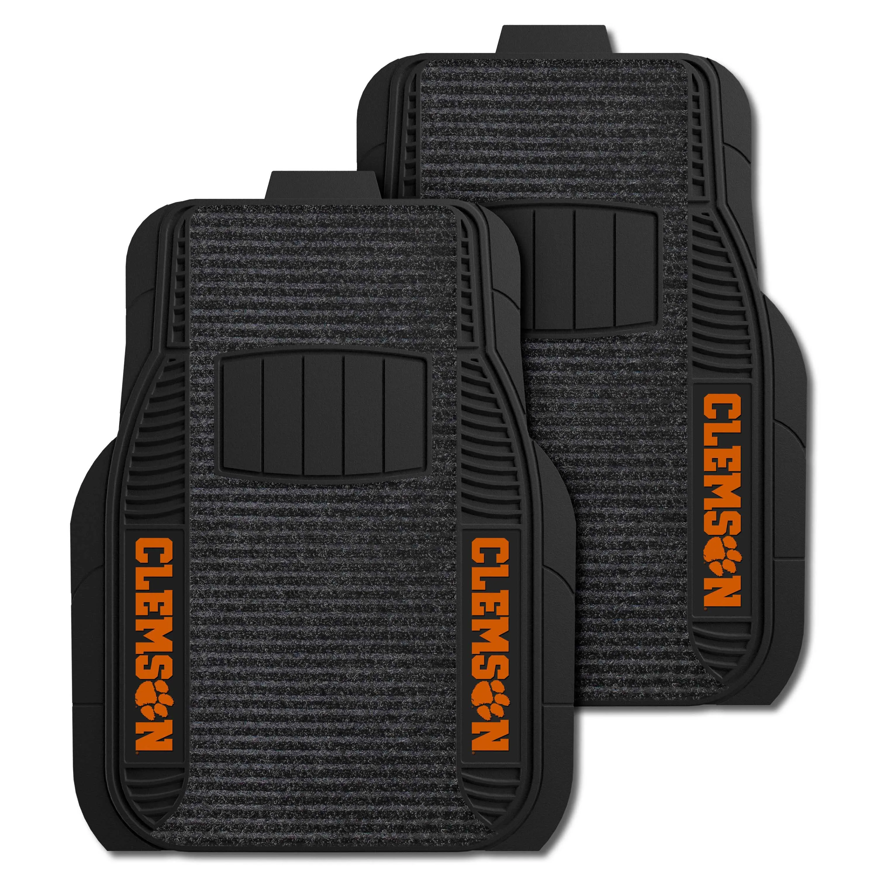 Clemson University 2-pc Deluxe Car Mat Set