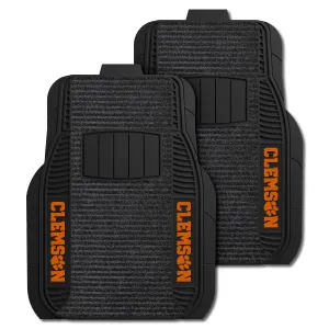 Clemson University 2-pc Deluxe Car Mat Set