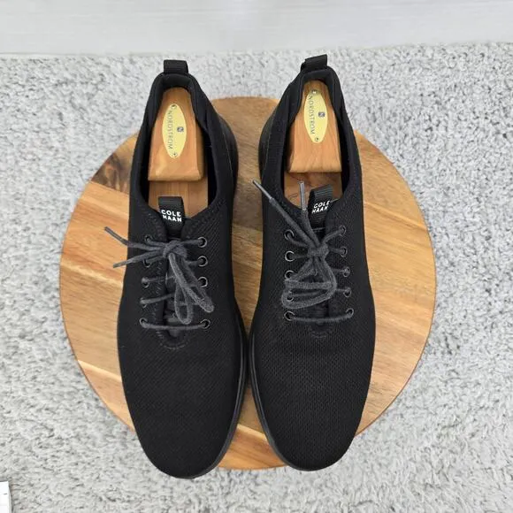 Cole Haan Grand Plus Essex Distance Knit Oxford Black Casual Sneaker Mens 11.5