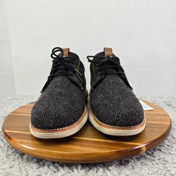 Cole Haan OriginalGrand Gray Knit Business Casual Saddle Oxford Sneaker Men 11 M