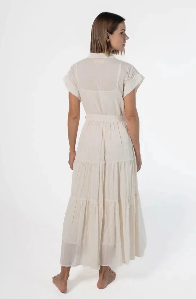Colibri Lineal Crema Dress