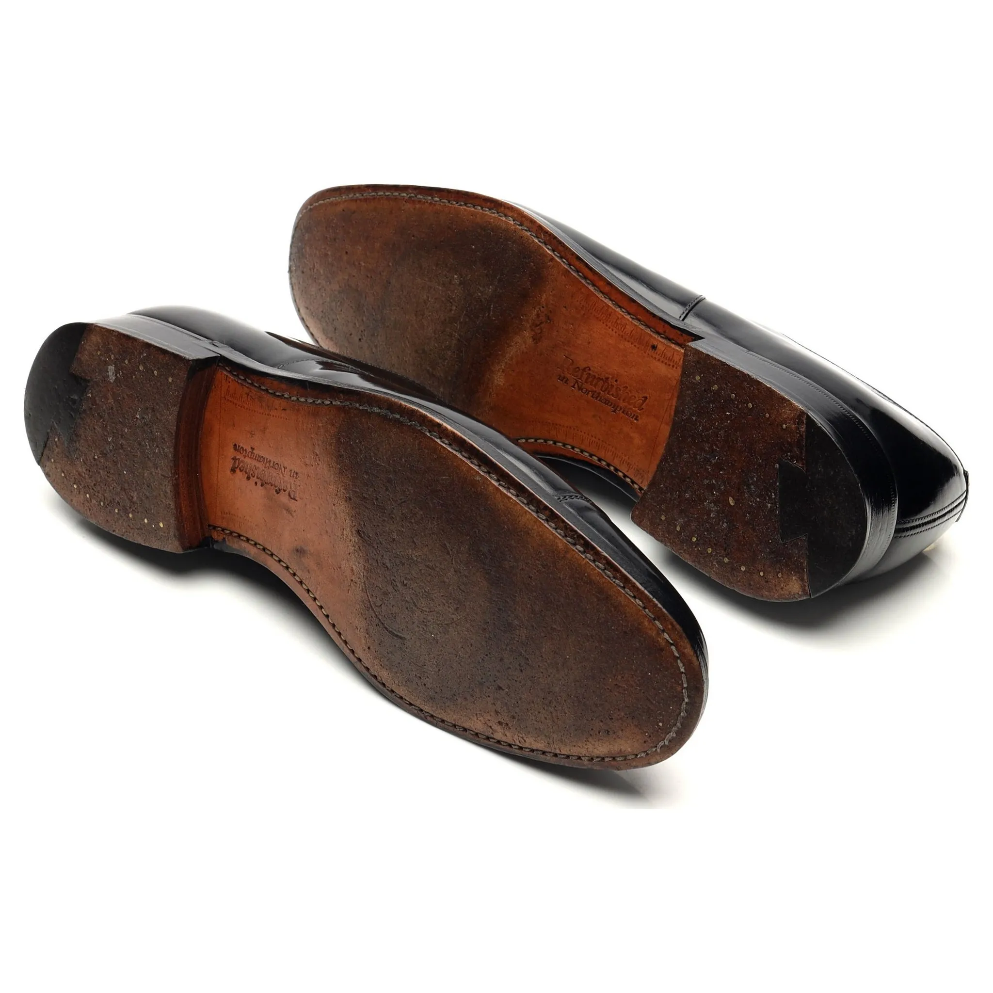 'Consul' Black Leather Oxford UK 8 F