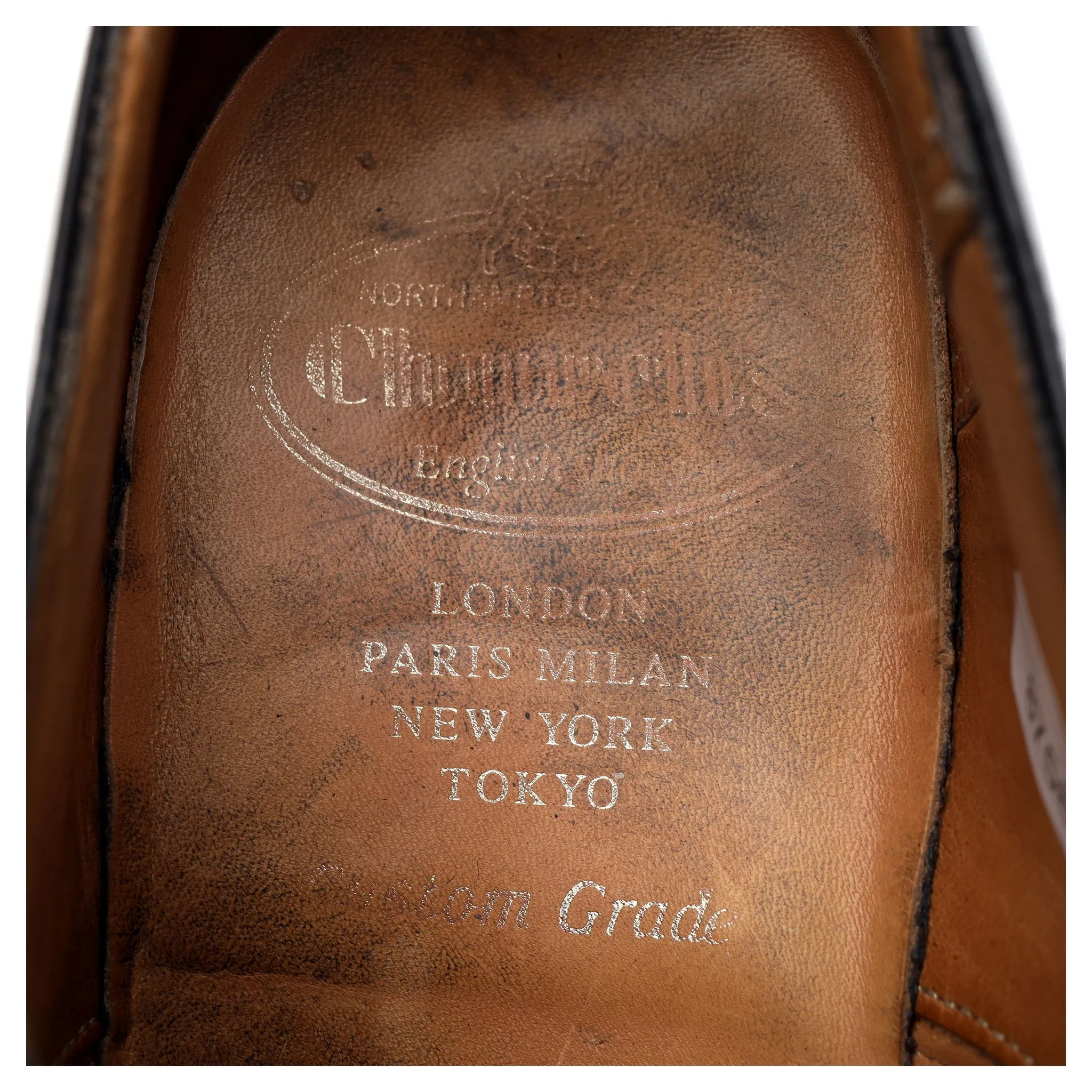'Consul' Black Leather Oxford UK 8 F