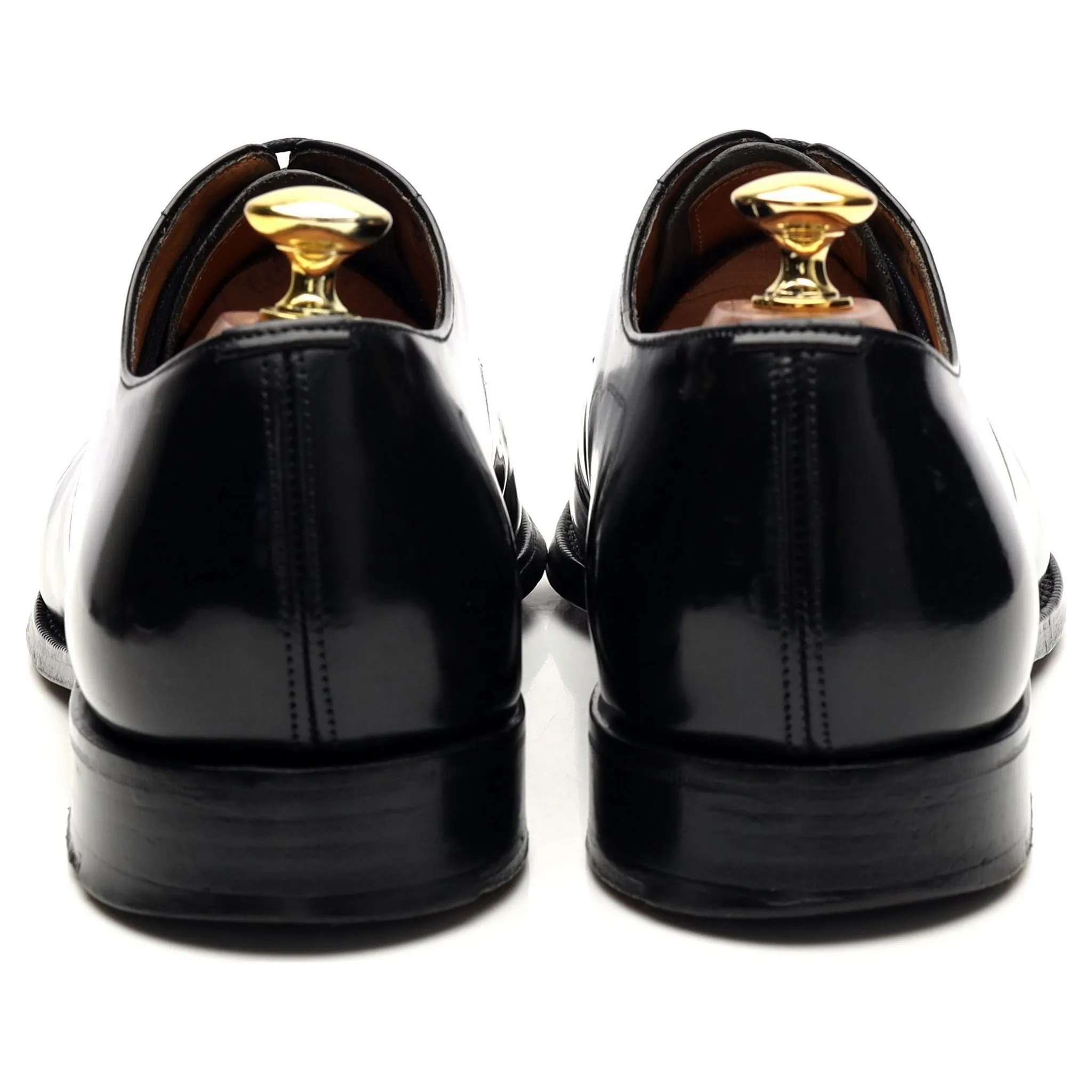 'Consul' Black Leather Oxford UK 8 F