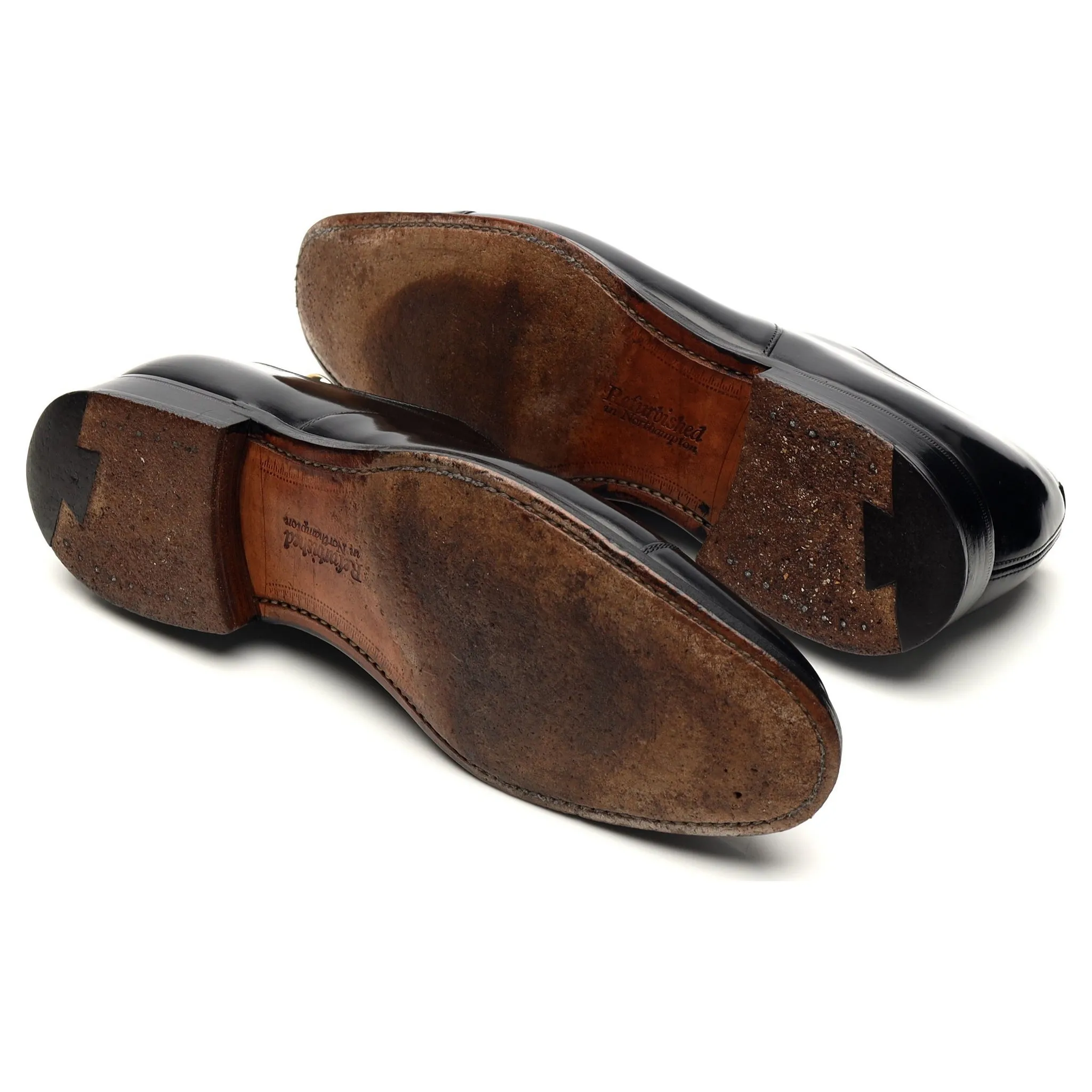 'Consul' Black Leather Oxford UK 8 F