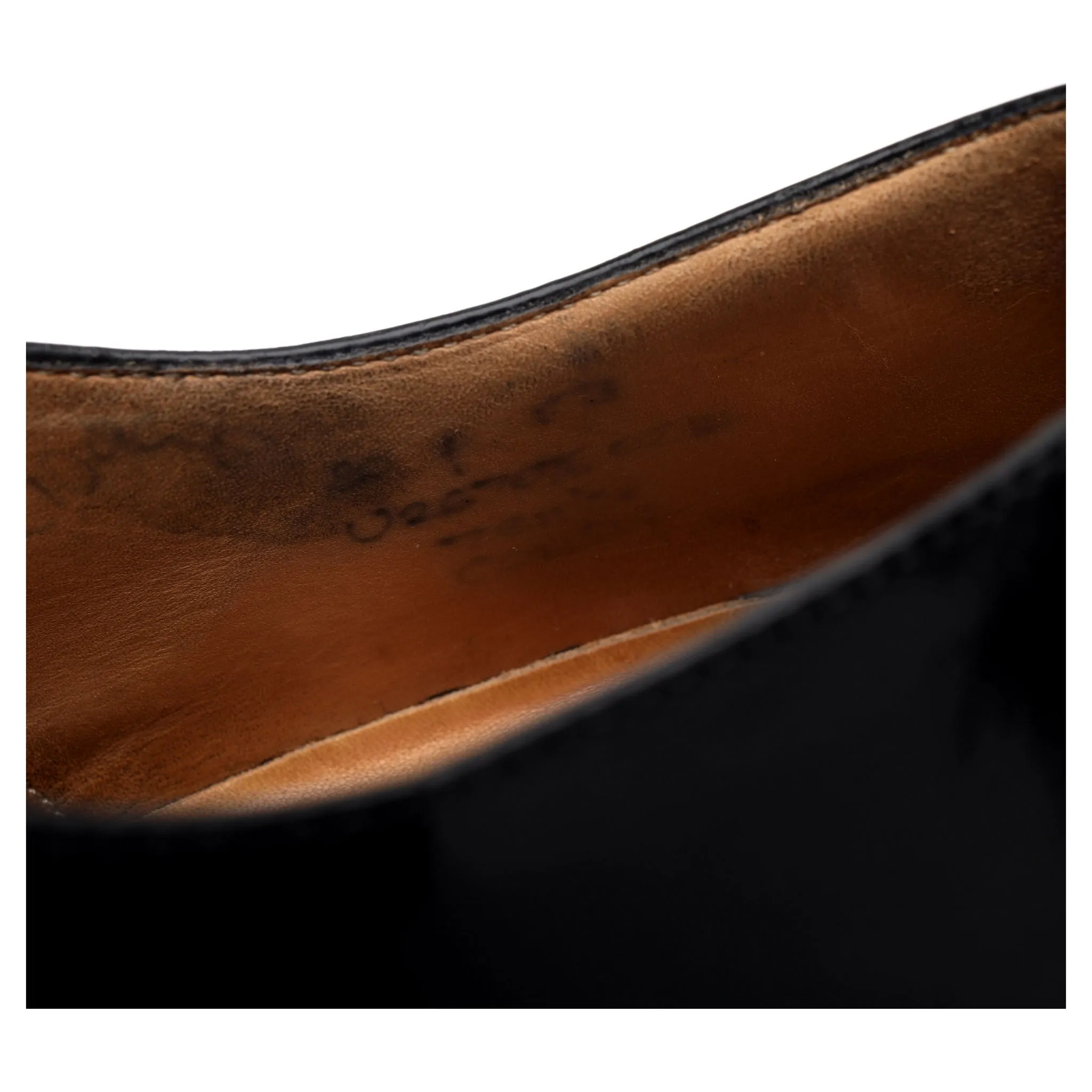 'Consul' Black Leather Oxford UK 8 F
