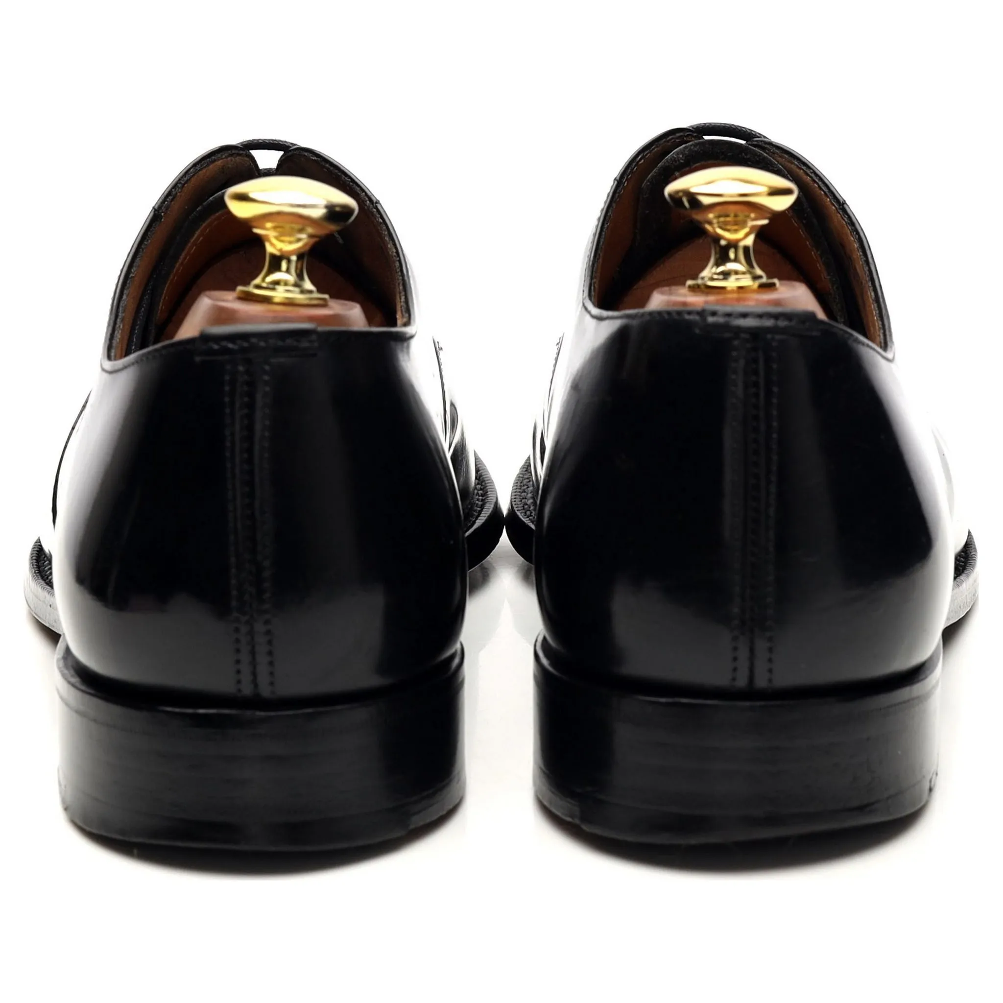 'Consul' Black Leather Oxford UK 8 F