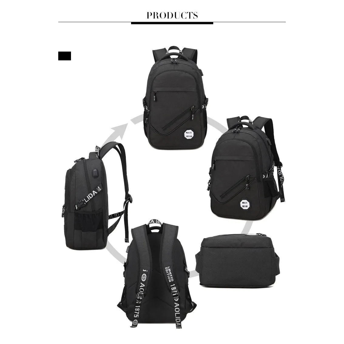 Copy of Backpack USB Charging & Business<br>Oxford