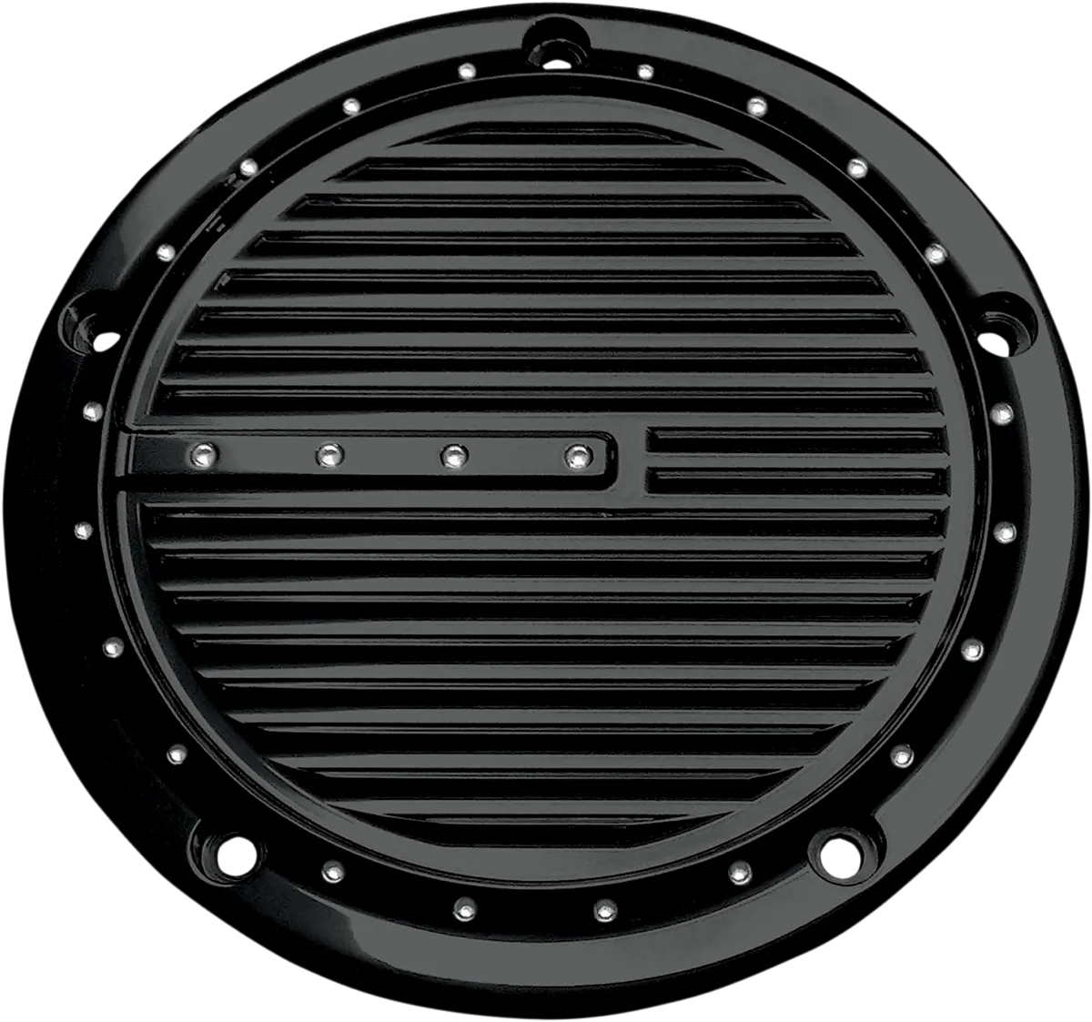 Covingtons C1073-B Derby Cover - Dimpled - Gloss Black Powdercoat