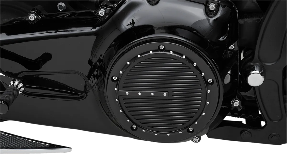 Covingtons C1073-B Derby Cover - Dimpled - Gloss Black Powdercoat