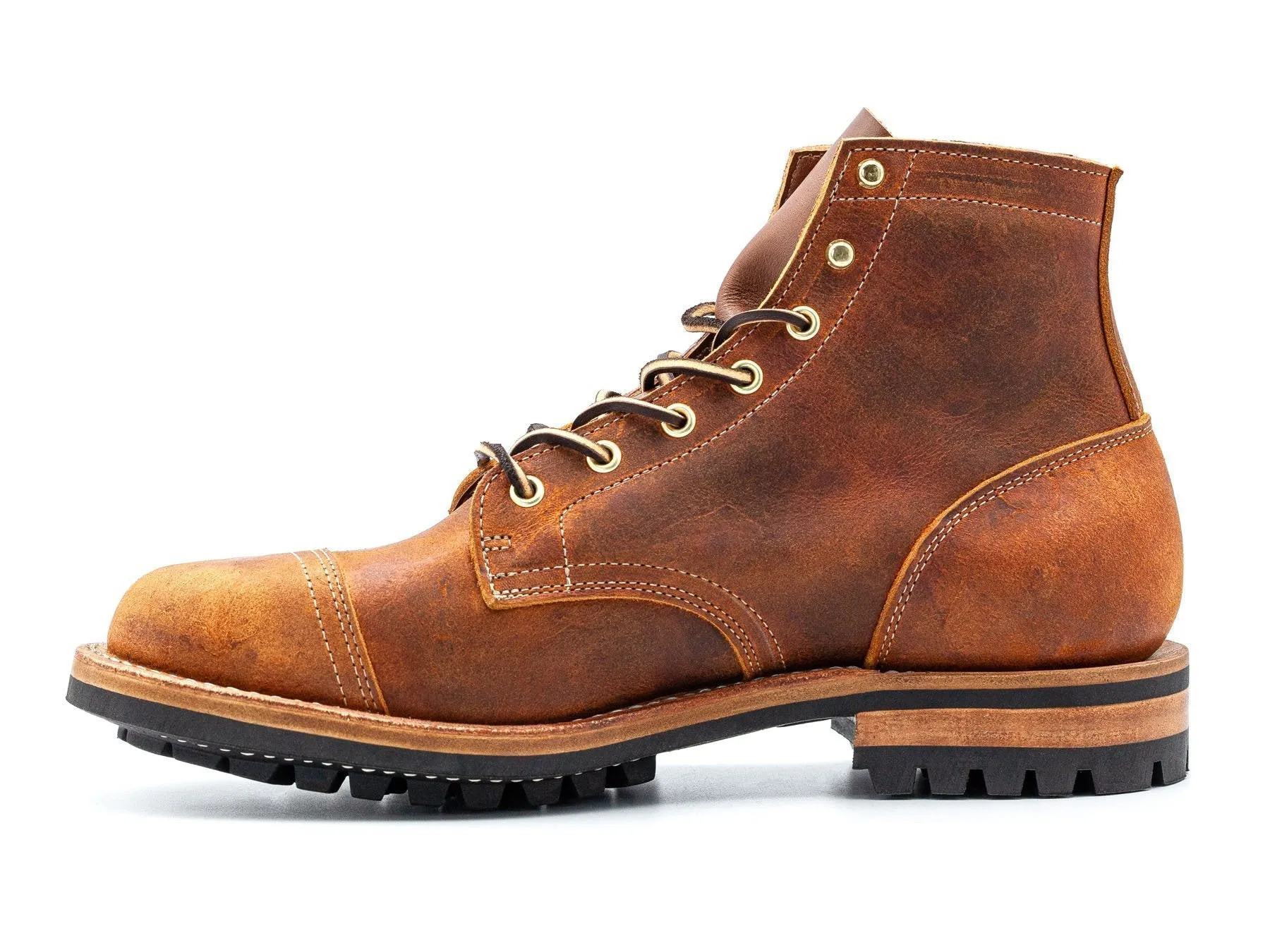 Cow Split Leather Comfortable Boots Rubber Ankle Boots Men's Shoes