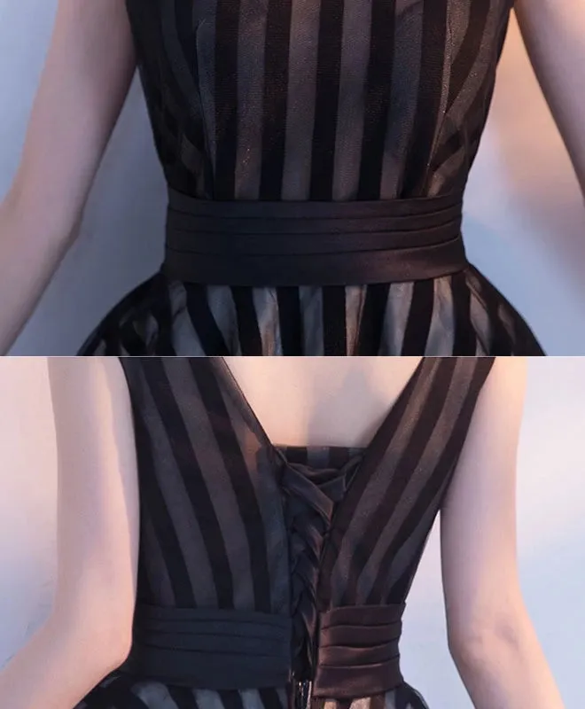 Cute Black V-neckline Short Party Dress, New Short Formal Dress