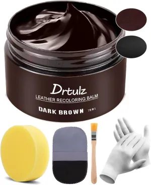 Dark Brown Leather Repair Balm, Repair Leather for Scratched and Faded