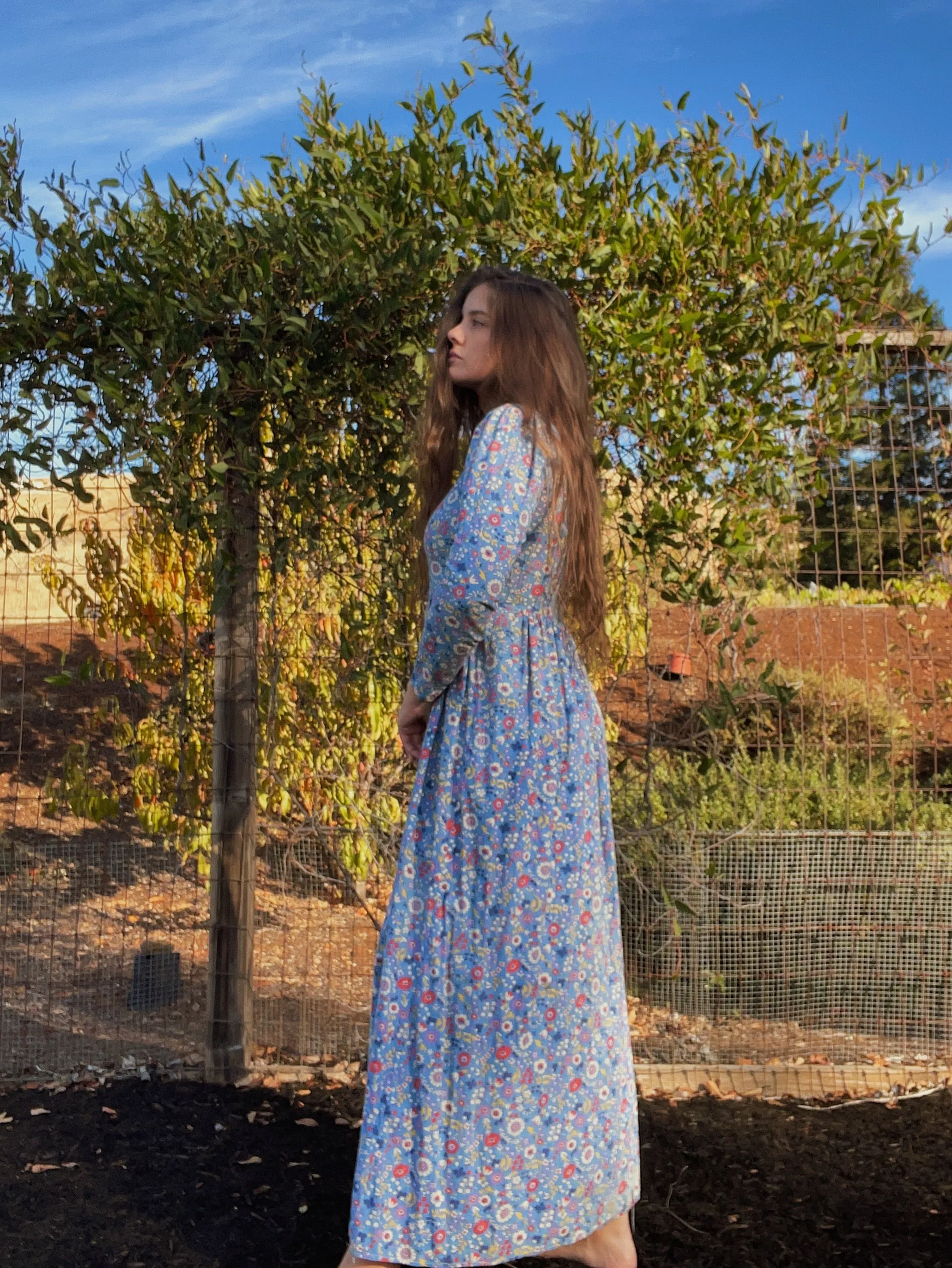 Depression Era Handmade Feedsack Prairie Dress