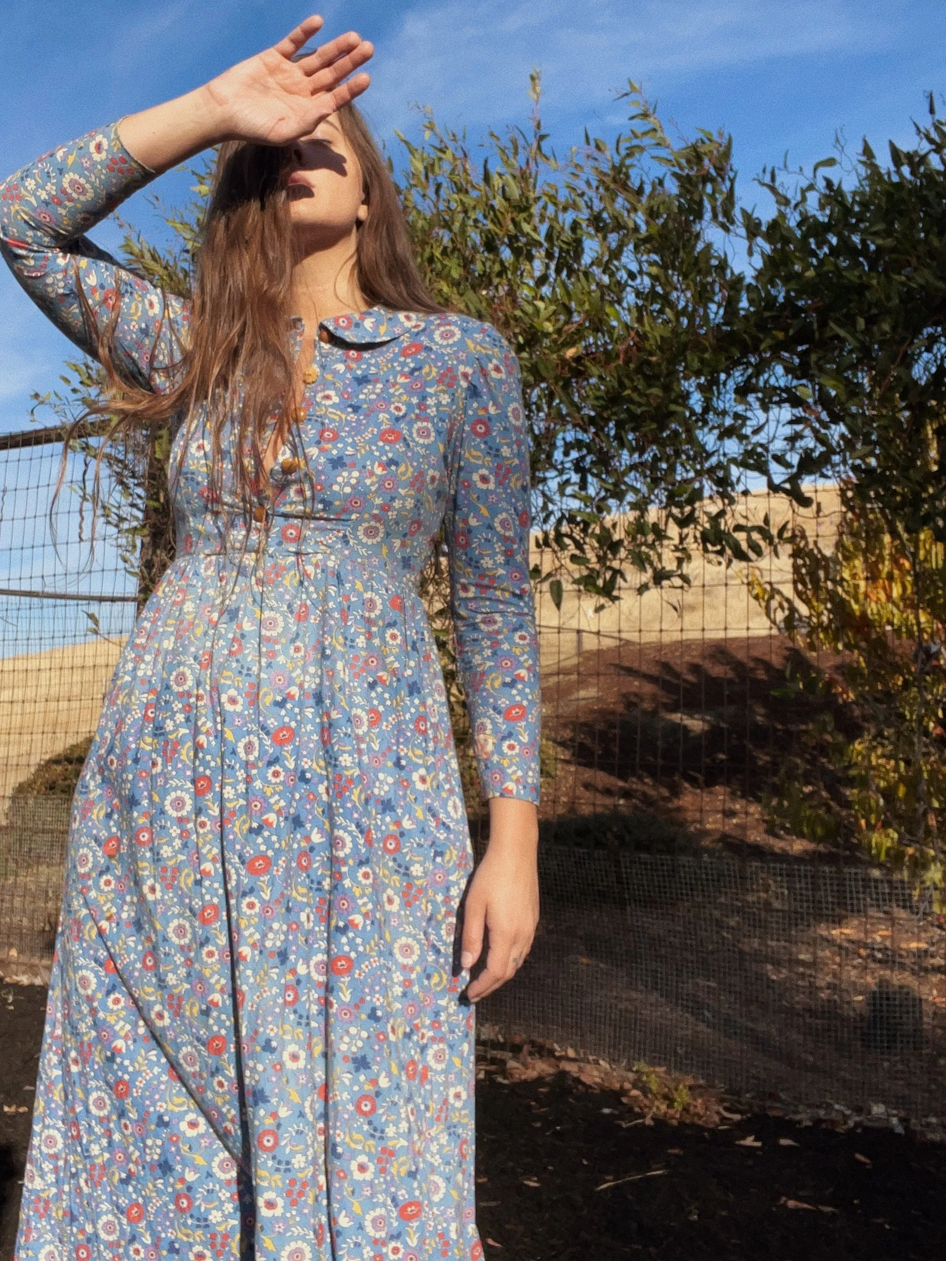 Depression Era Handmade Feedsack Prairie Dress