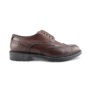 Derby in pelle marrone