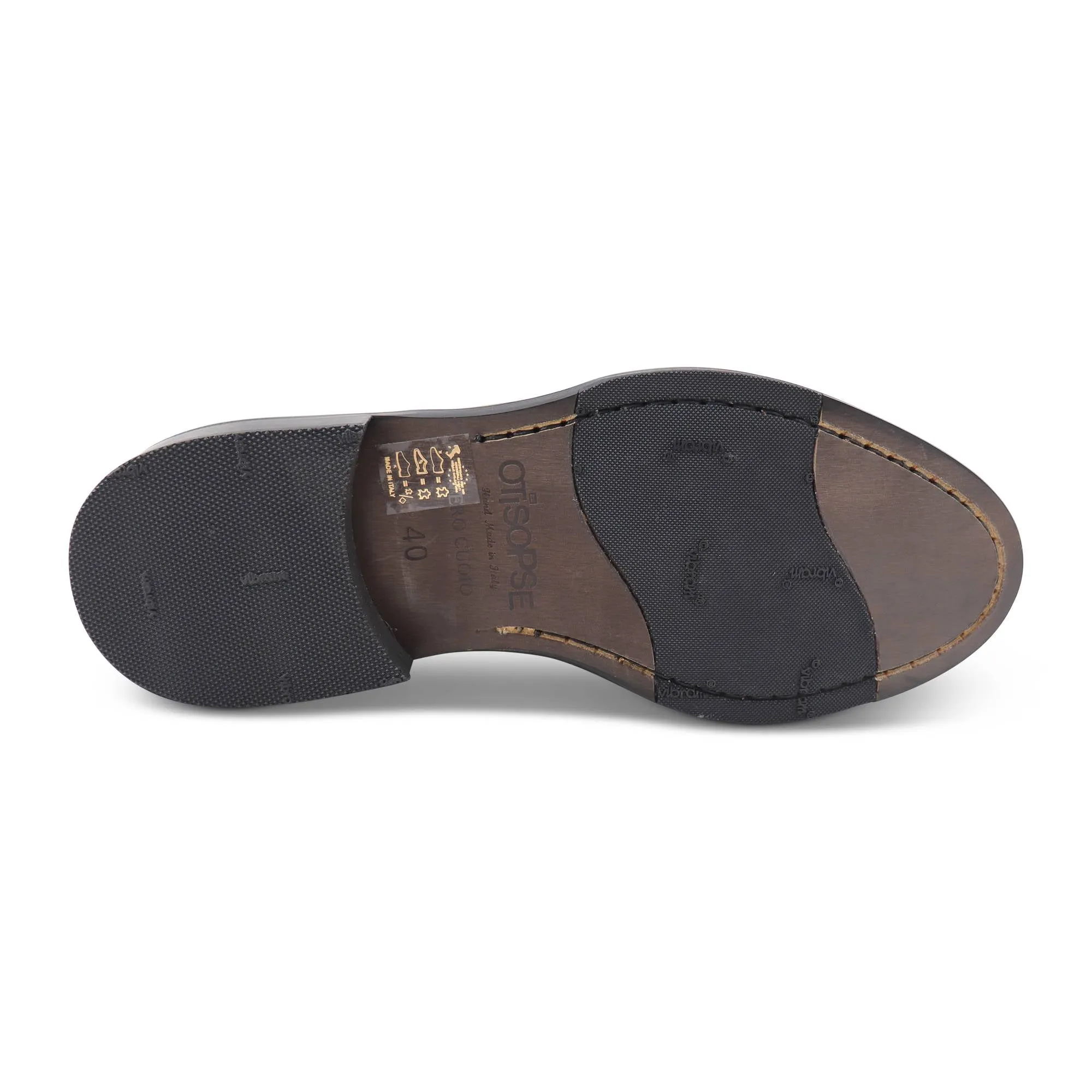 Derby in pelle nero