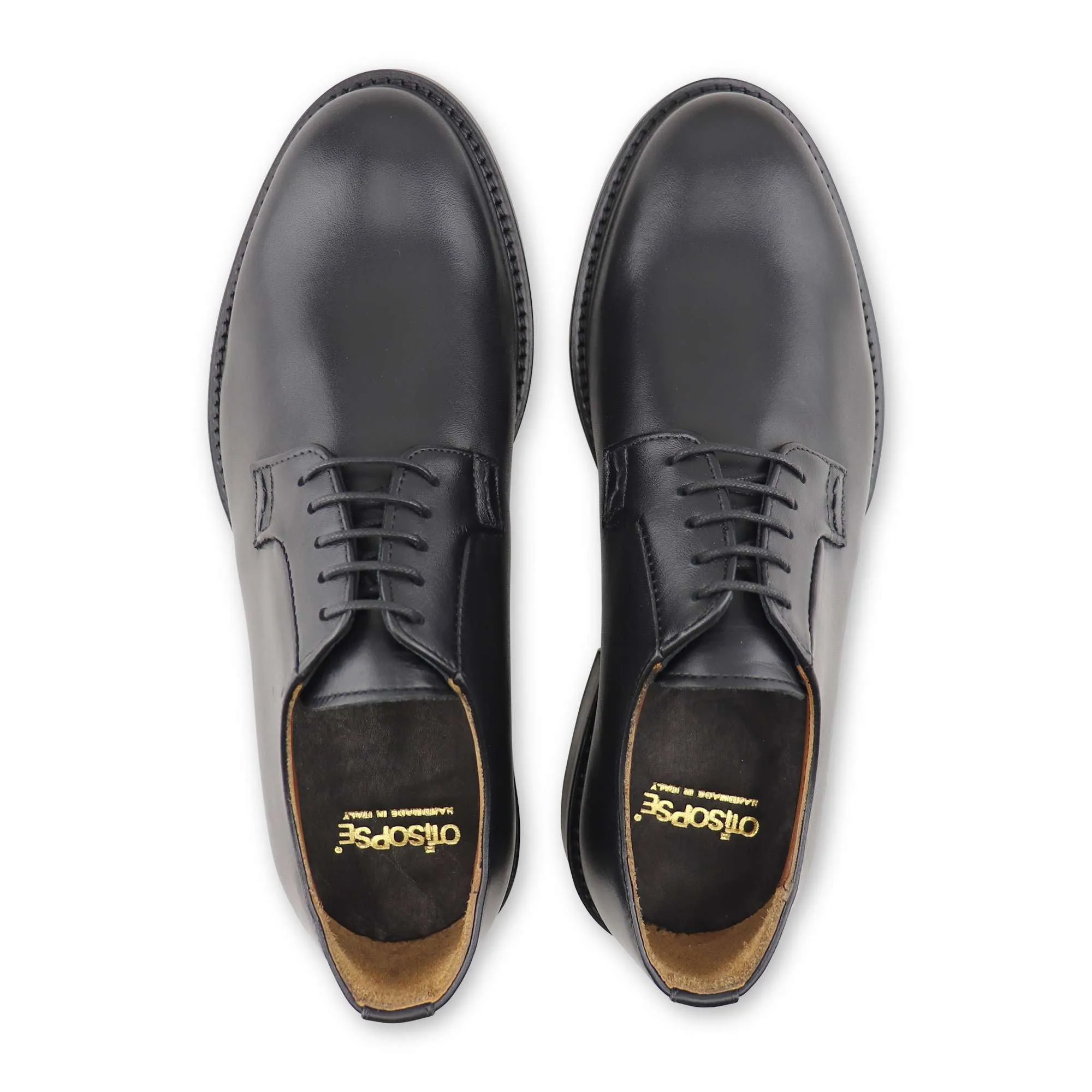 Derby in pelle nero