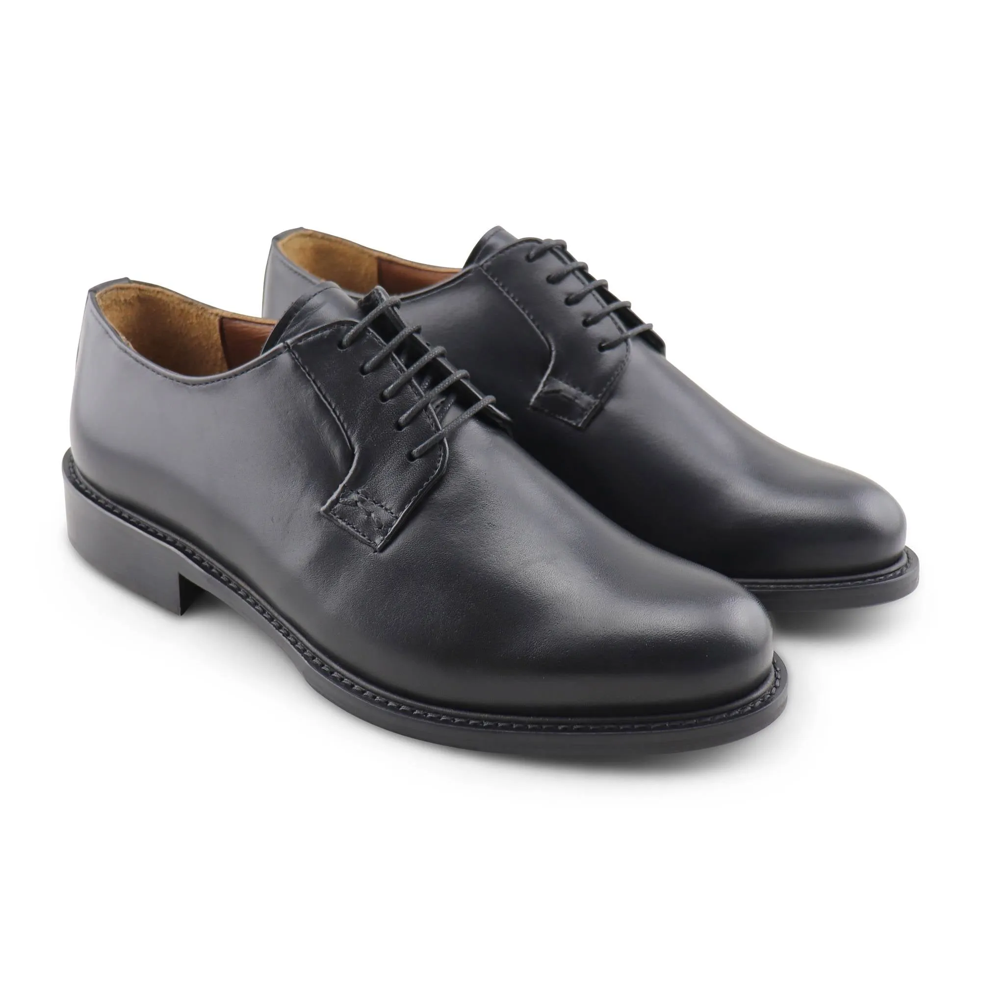 Derby in pelle nero