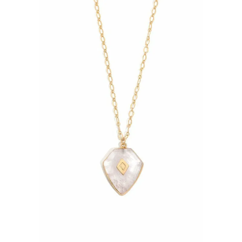 Diamond Shaped Stone Necklace