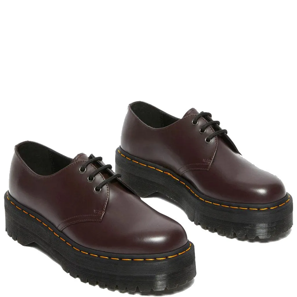 DR MARTENS 1461 QUAD 3 EYE SHOE - OLD OXBLOOD