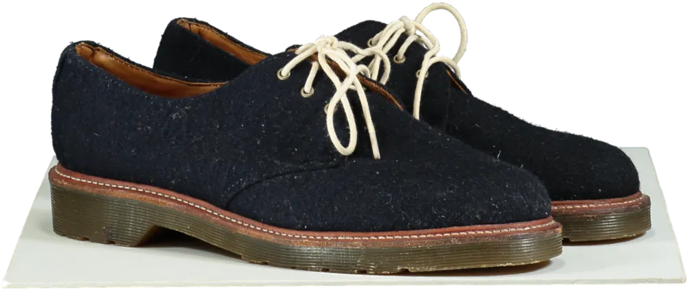 Dr Martens Navy Blue Suede Leather Lester Shoes UK 9