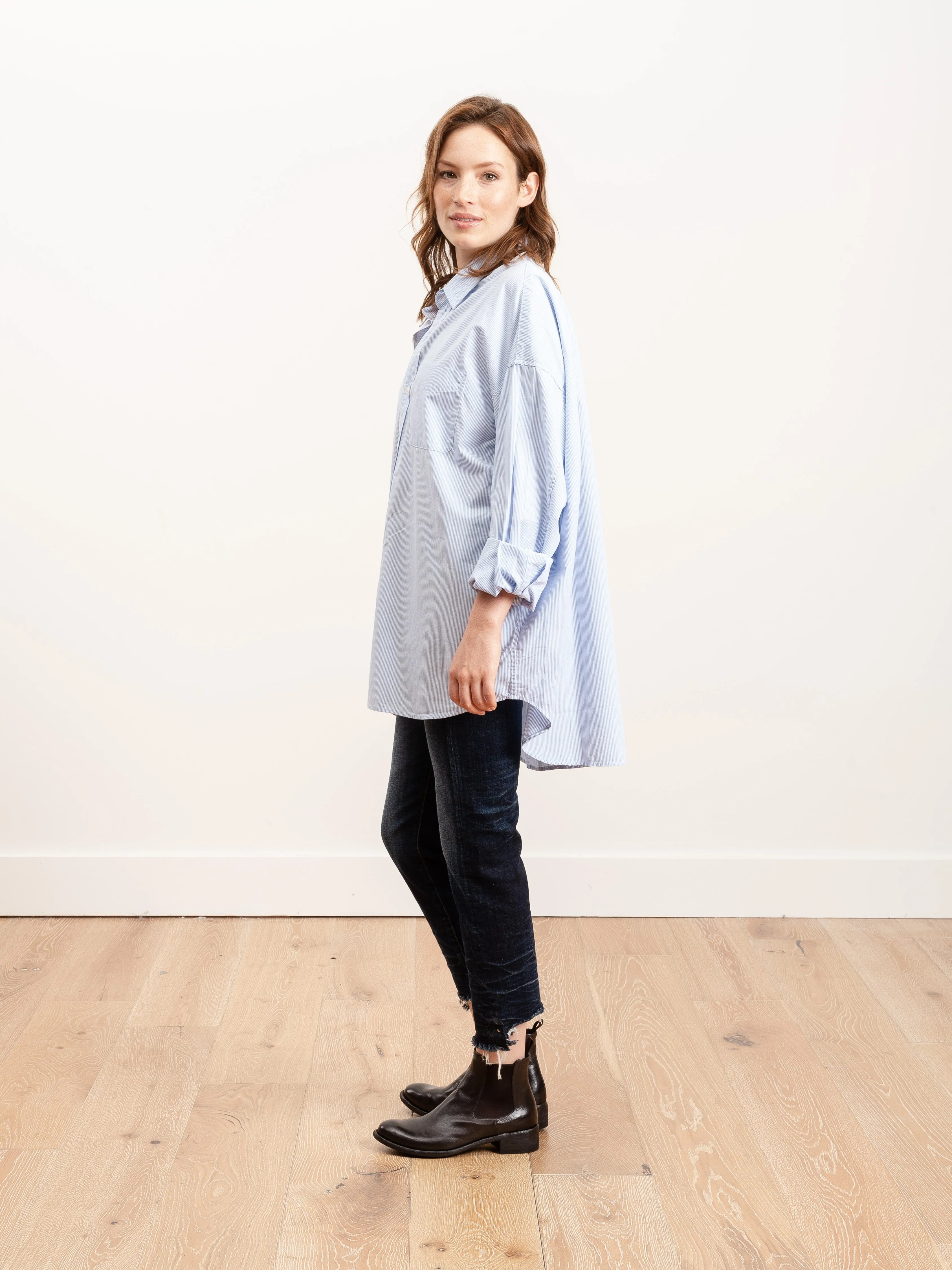 drop neck oxford