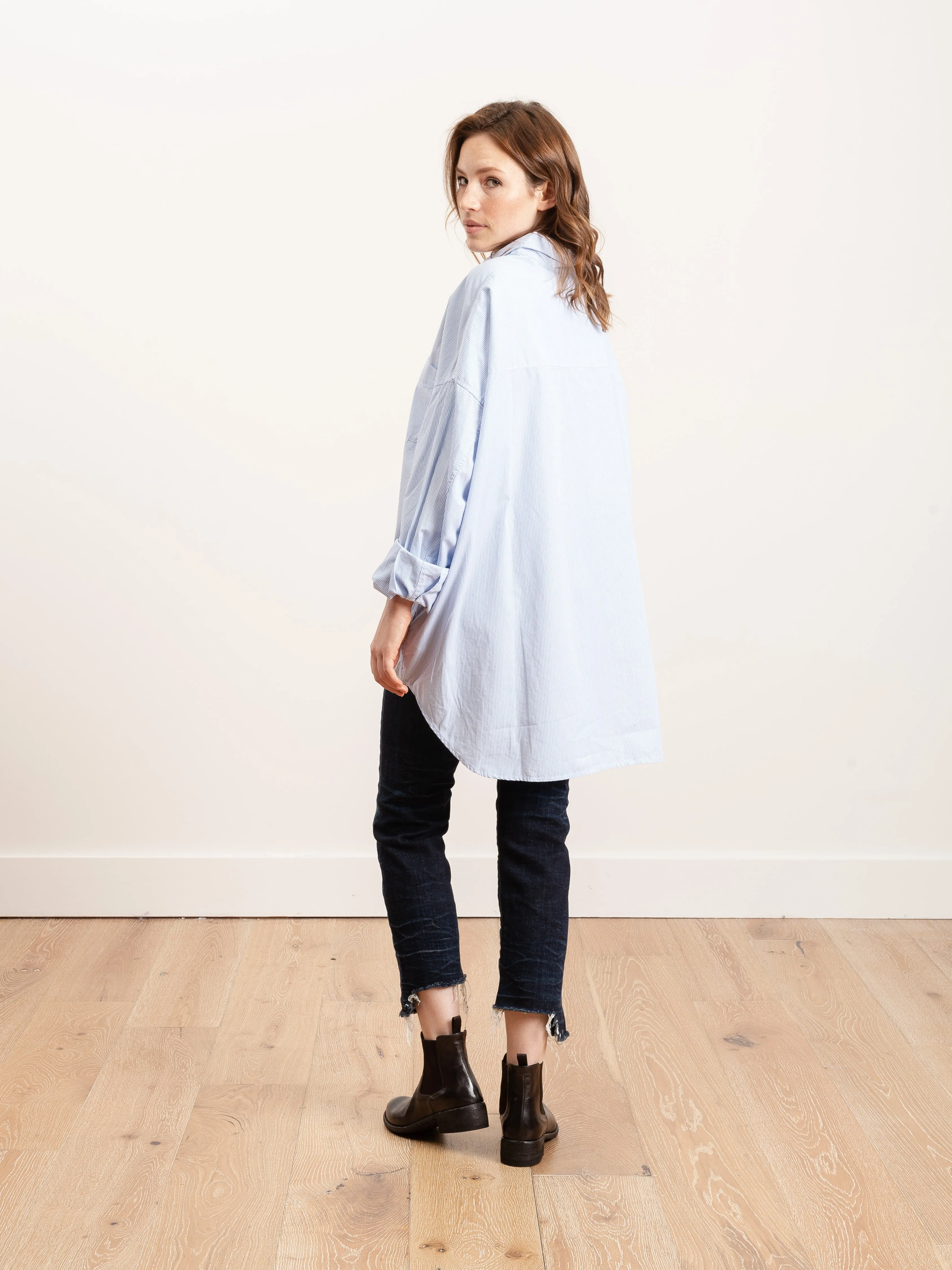 drop neck oxford